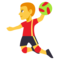 Man Playing Handball emoji on Emojione